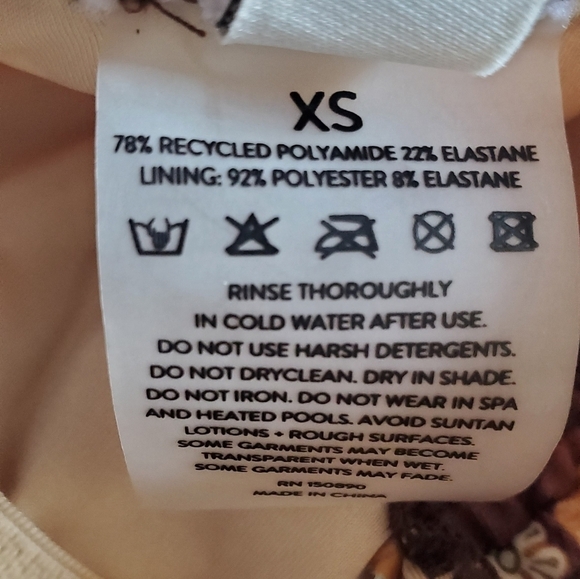 NWT SPELL Bianca Ruched One Piece XS - Picture 5 of 11